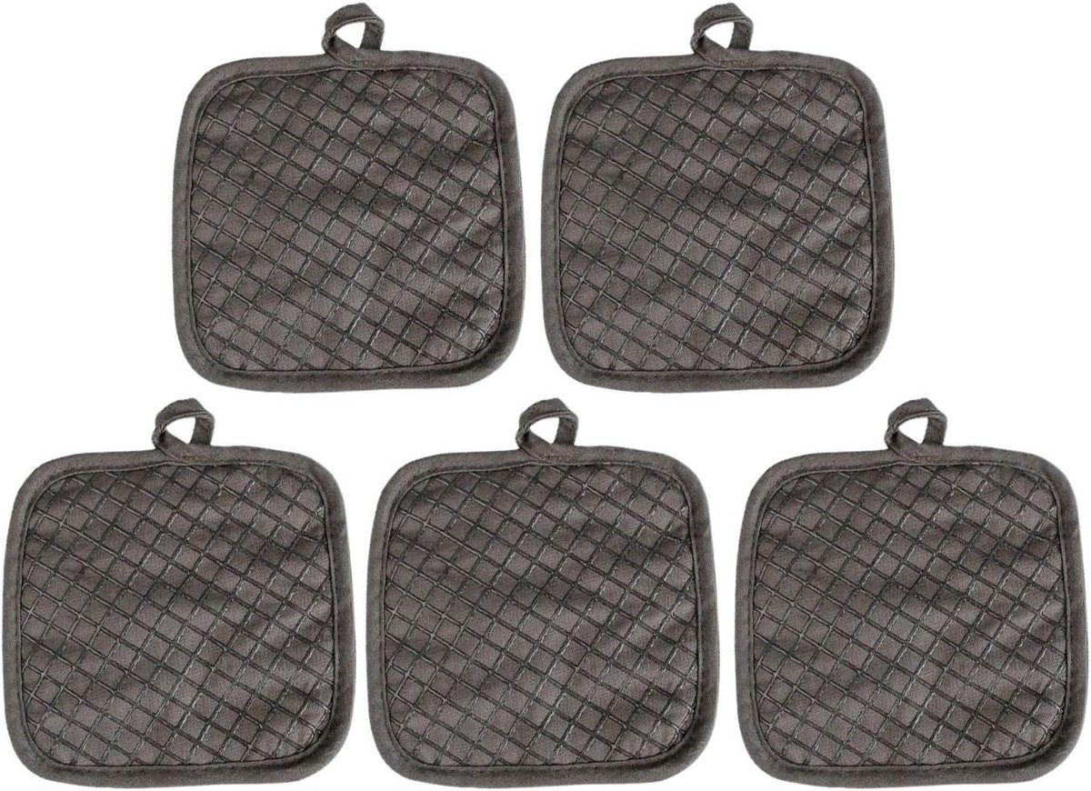 Keuken Pothouders - Ovenwanten Hittebestendig - Veilig Koken - Antislip Ontwerp - 5 Stuks - Set