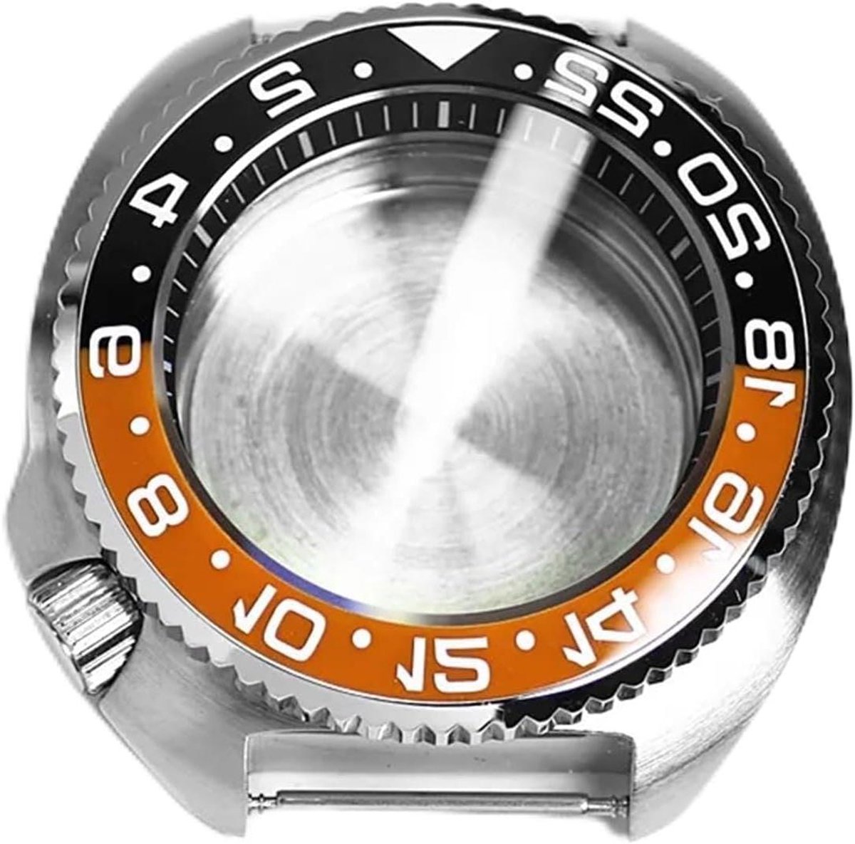 Horloge Kast - Vervangende Onderdelen - Horloge Reparatie - Saffier Glas - 43.6mm Diameter - Zilverkleurig