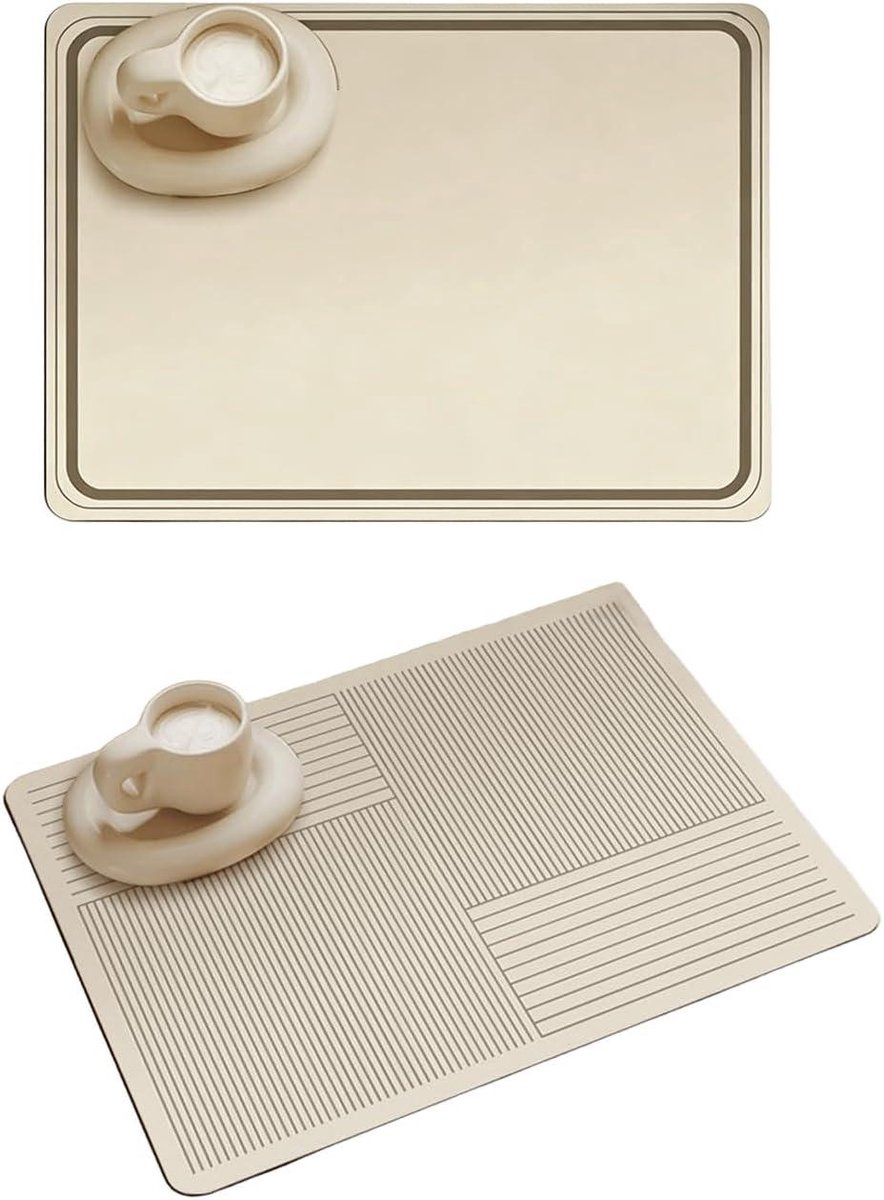 Afdruipmat Set - Siliconen Onderlegger - Keuken Organisatie - Waterdicht Antislip - 30x40 cm - C
