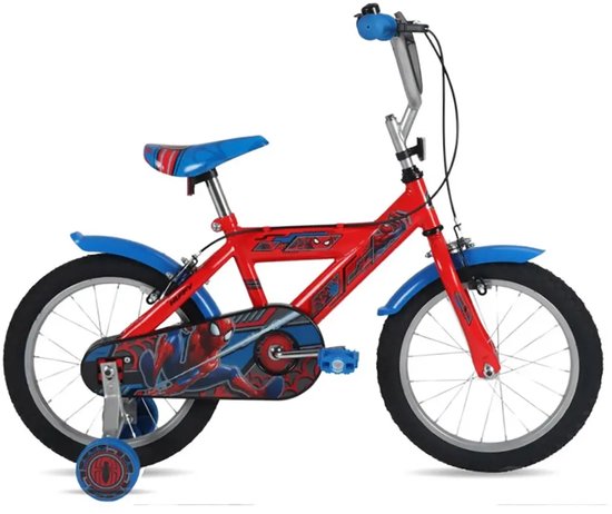 Spider-Man Kinderfiets - Jongens - 16 inch - Rood - Twee handremmen — afbeelding 2