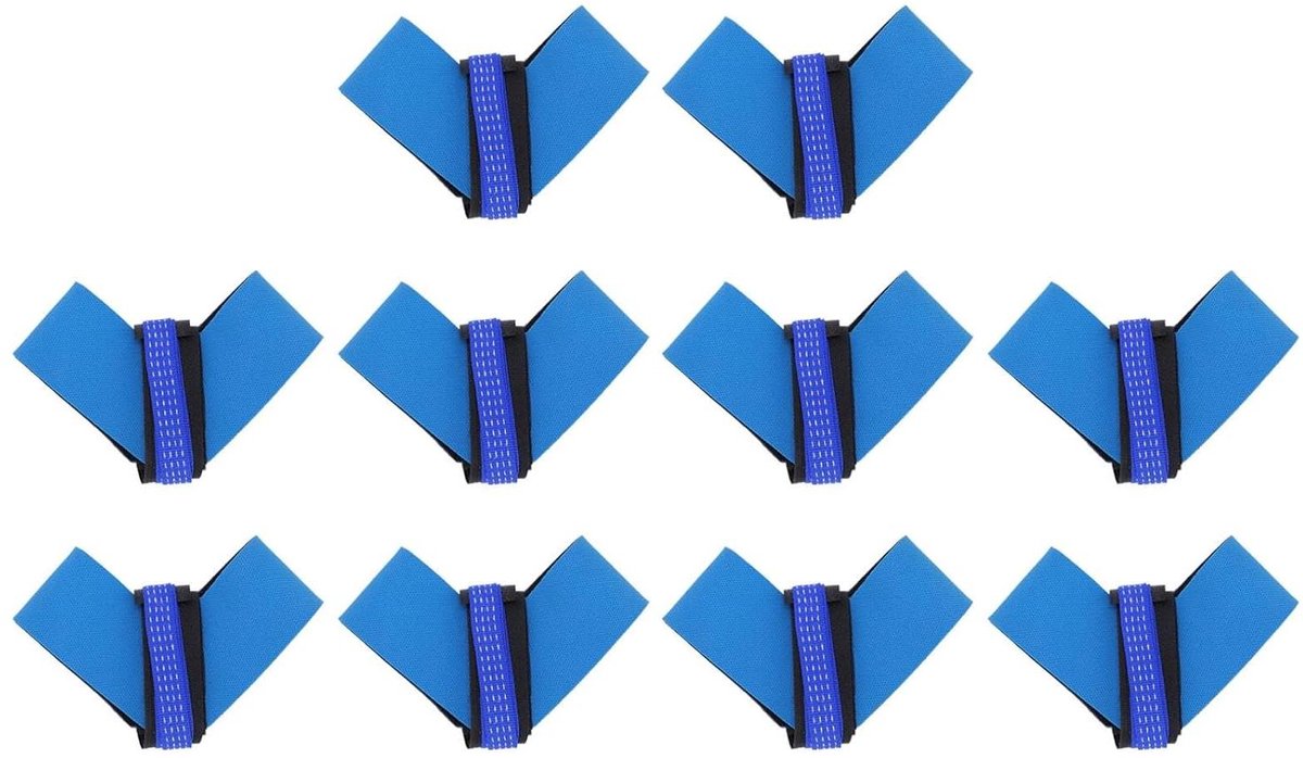 Antistatische Voetriem - Veiligheidsband Werkplaats - Statische Elektriciteit Controle - Lichtgewicht Flexibel Ontwerp - 10 Stuks - Blauw