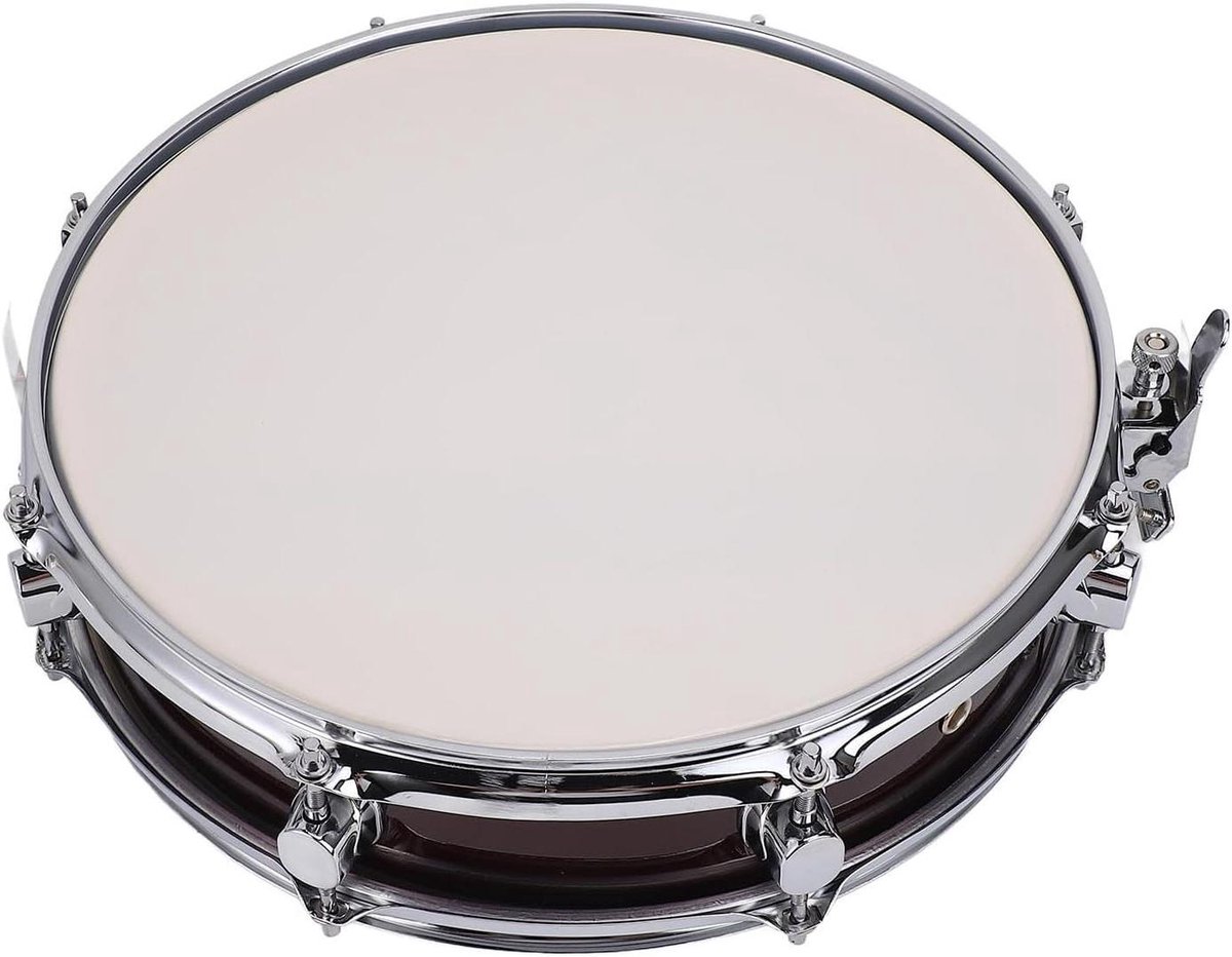Snaredrumset Beginners - Oefen Drumstel - Muziek Maken - Uitstekende Klank - 37x11 cm - Wijnrood