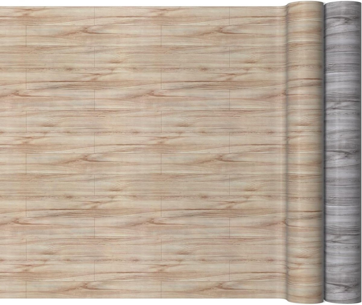 PVC vloerbedekking - Vinyl op rol - Ruimtes Vernieuwen - Natuurlijke Houtlook - 140 cm bre