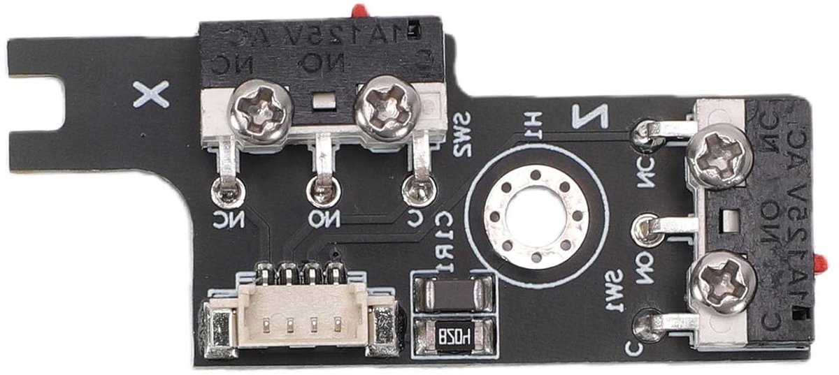 Eindstop Set - Schakelaar Module - 3D Printer Onderdeel - Precieze Homing - 2 Stuks - Zwart