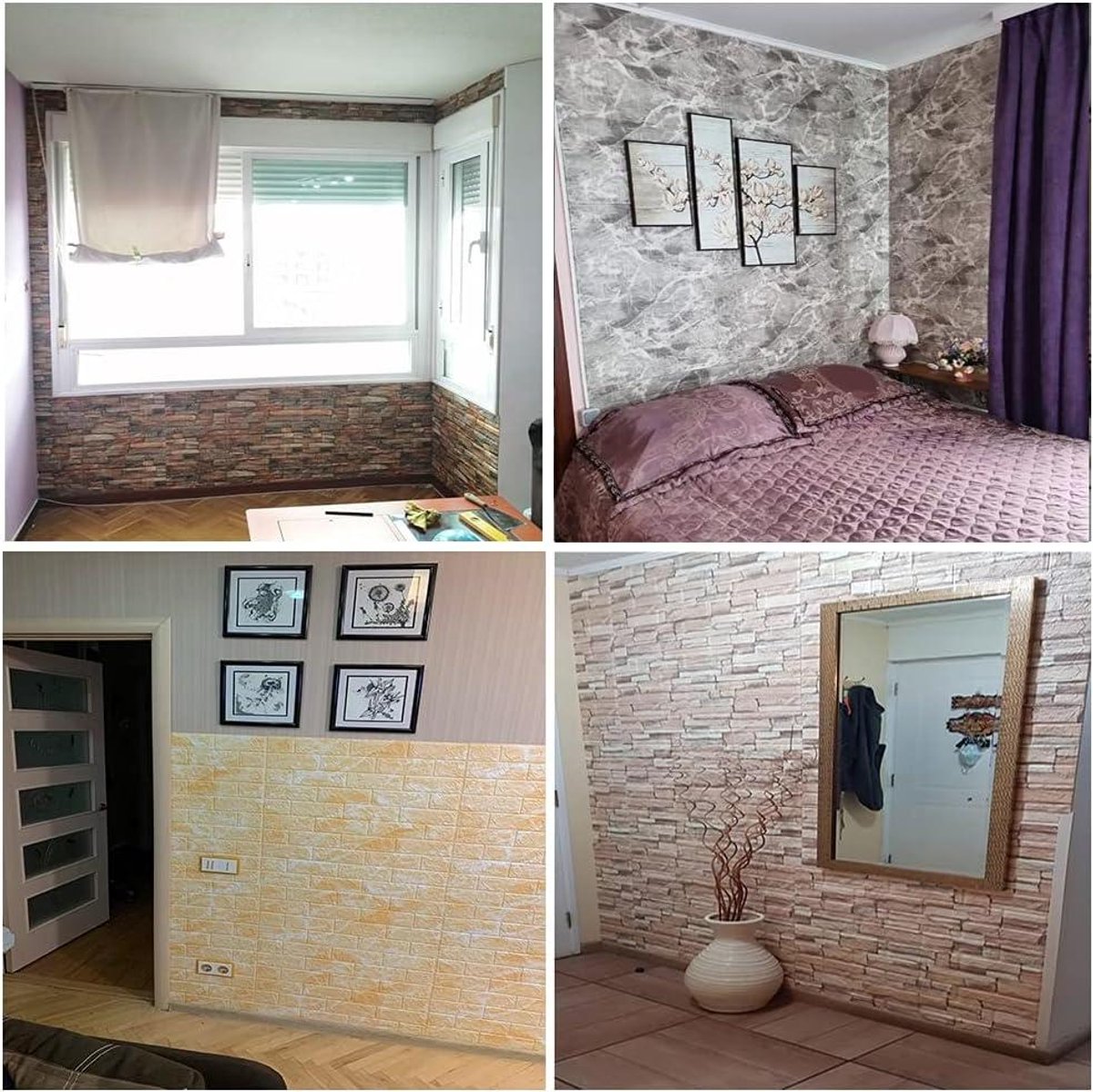 Zelfklevende Wandtegels - 3D Muurstickers - Woonkamer Decoratie - Waterdicht & Geluidsisol