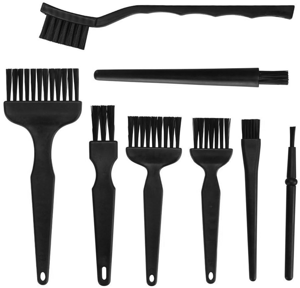 Dailygoods - 8-delige Antistatische Borstelset voor Printplaten en Componenten