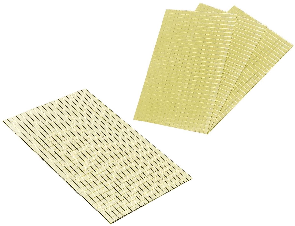 Dailygoods - Dailygoody - Spiegel Mozaïek Tegels - DIY Decoratie - 12000 Stuks - Geel - Mozaïek Tegels - Perfect voor creatief knutselen - 5x5mm