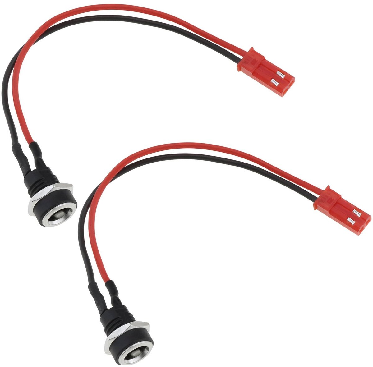 Dailygoods - Dailygoody - Oplaadpoort Elektrische Scooter - 2 Pins - 15 cm - Coaxiaal - Zwart