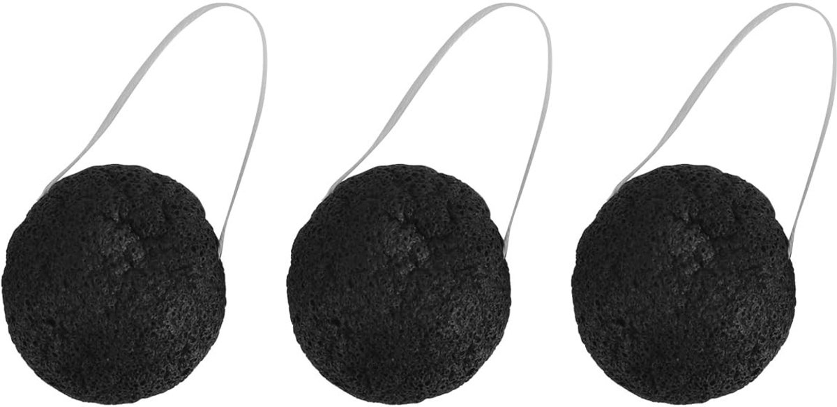 Dailygoods - Set van 3 Natuurlijke Konjac Gezichtssponzen voor Zachte Reiniging