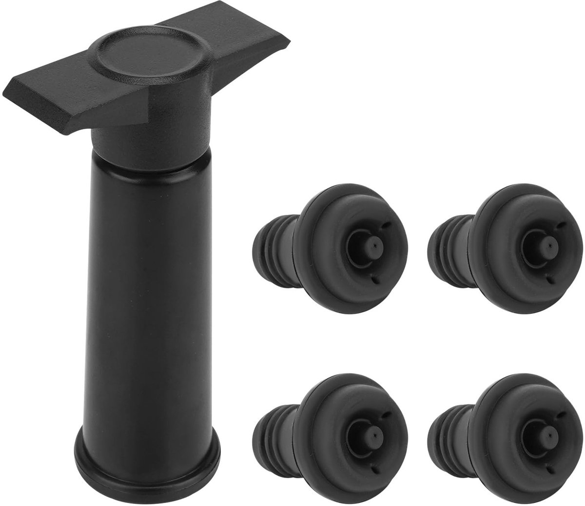Cosensi - Vacuüm Wijn Saver Kit met 4 Herbruikbare Stops