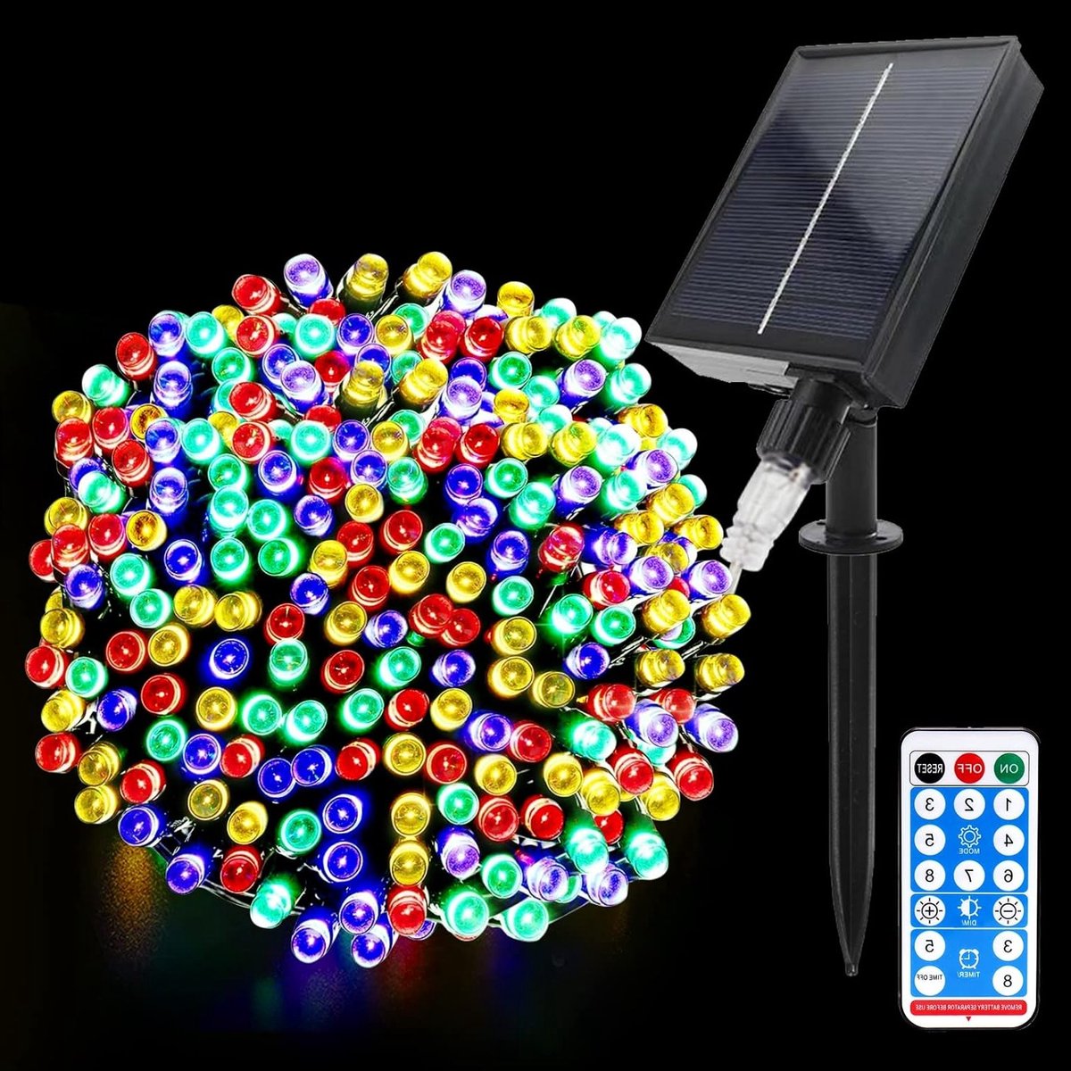 Verlichte Solar Tuinverlichting, 20M 200 LED Waterdichte Fairy Lights met 8 Modi en Afstandsbediening voor Buiten, Perfect voor Balkon, Bomen, Terras en Feesten