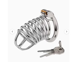 Chasity Cage - Peniskooi - Cock - Kuisheidskooi voor Mannen - Metaal - Cockring - Slot