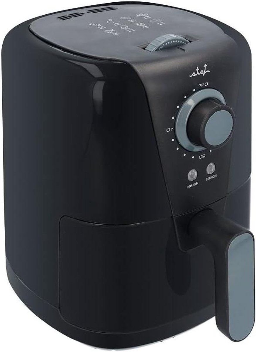 Friteuse zonder olie - Hete lucht oven - Gezond koken - Compact design - 15 liter - Zwart