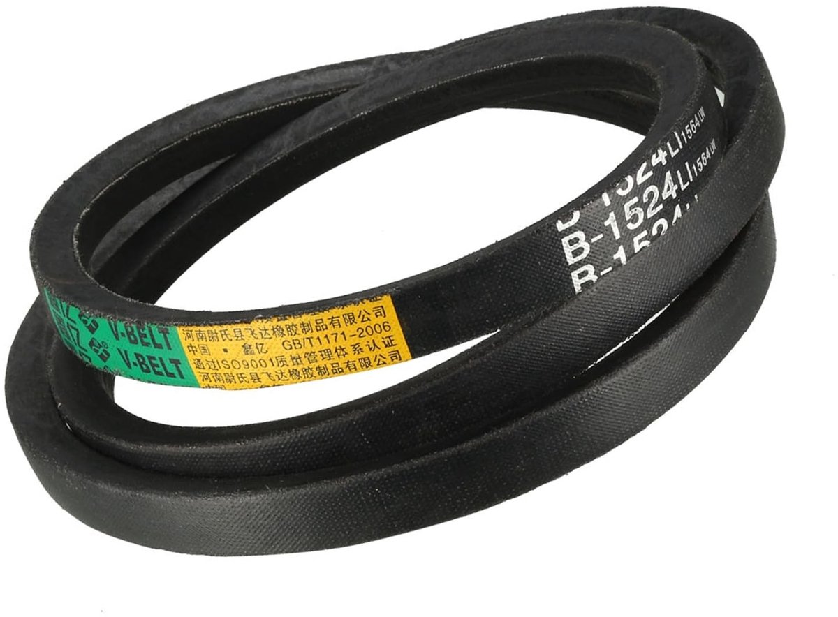 Innovra - Dailygoods - Dailygoody - V-riem - rubberen aandrijfriem - 60 inch binnenomtrek - 16 mm breedte - sterk en betrouwbaar - geschikt voor diverse sectoren - zwart