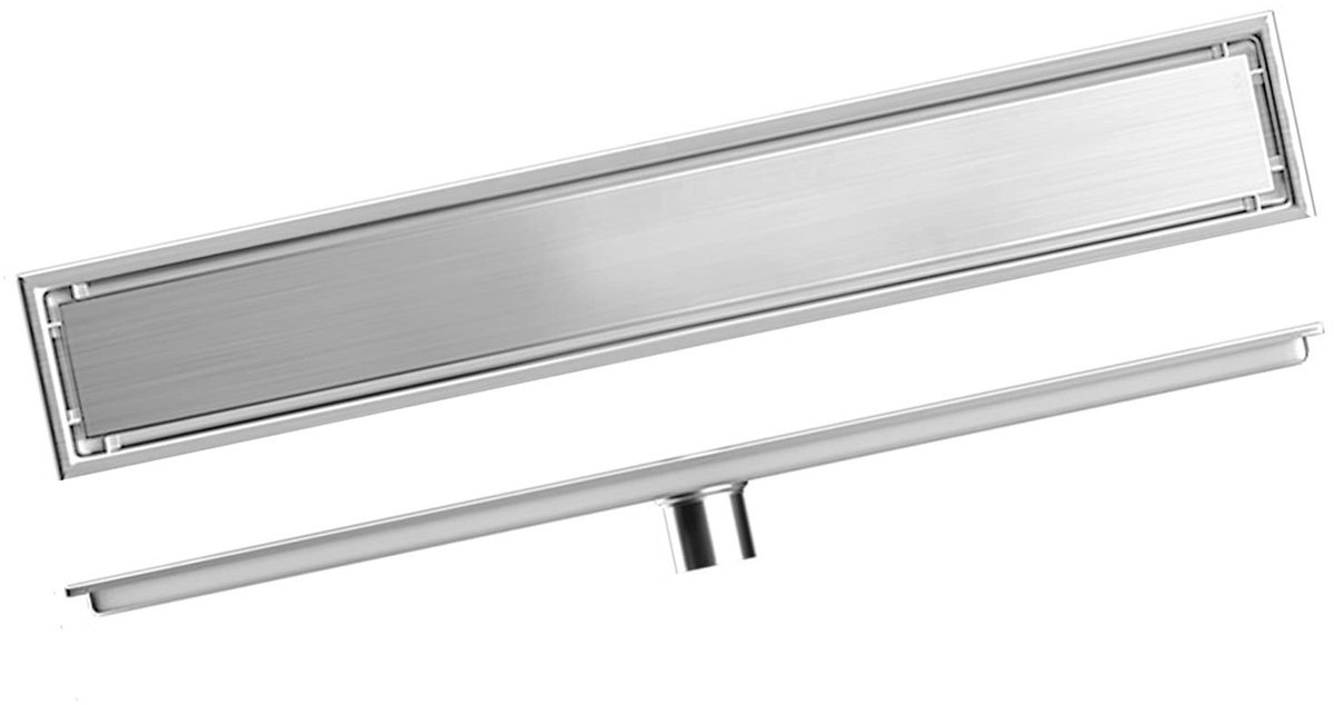 Innovra - Dailygoods - RVS Douche Afvoer met Filter en Deksel 10 x 40 cm
