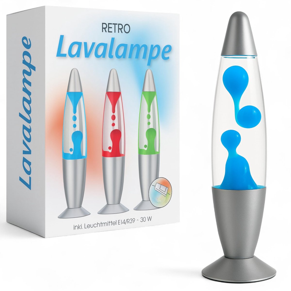 Innovra - Retro Lavalamp in Iconisch Design met E14-Lamp
