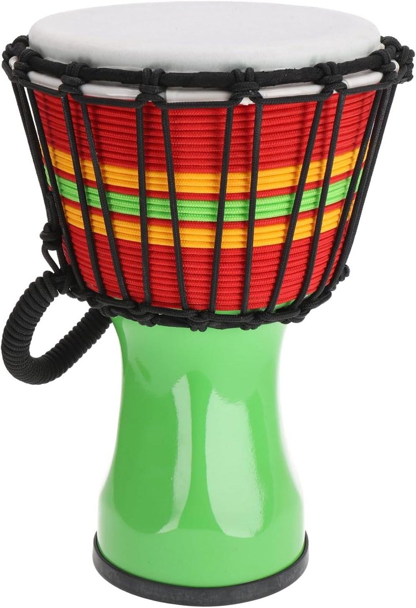 Houten Trommel - Percussie Instrument - Muziek Maken - Weerbestendig Glasvezel - 32 cm - Groen