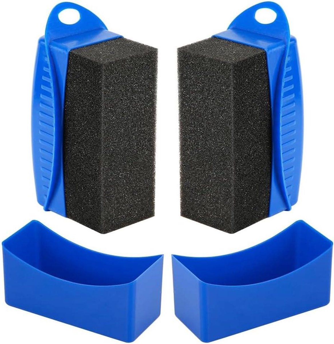 Bandenglans Applicator - Spons met handvat - Auto Onderhoud - Herbruikbaar en wasbaar - 2 stuks - Blauw