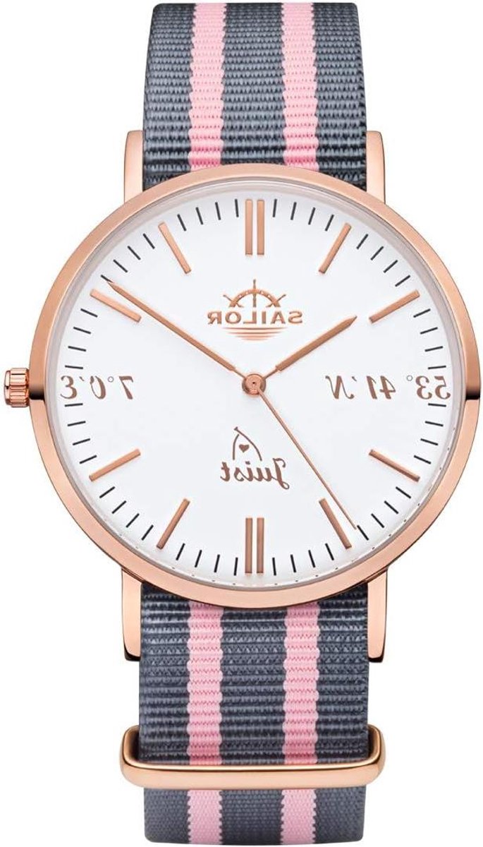 Dameshorloge - Polsband horloge - Tijd bijhouden - Nylon band - Limited edition - Wit