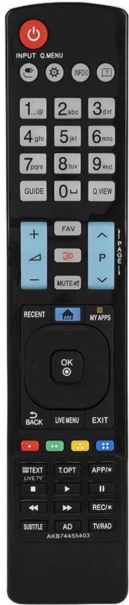 Innovra - Dailygoods - Dailygoody - TV-afstandsbediening - Geschikt voor 47LM6700 55LM6700 42LM670S - Lange bereik tot 8 meter - Compact ontwerp - Betrouwbare bediening