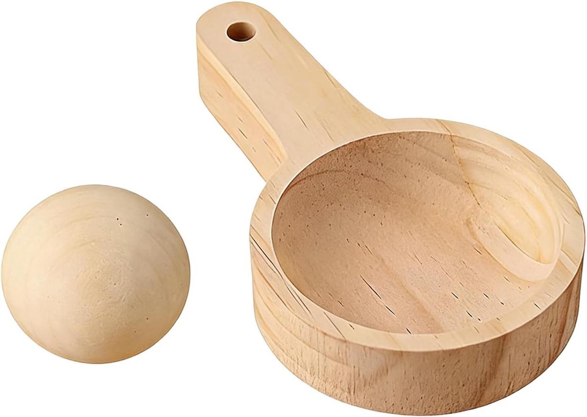 Deeg Pers - Knedel Mal - Gebak Maken - Arbeidsbesparend Handvat - 16 x 10 cm - Houtkleur