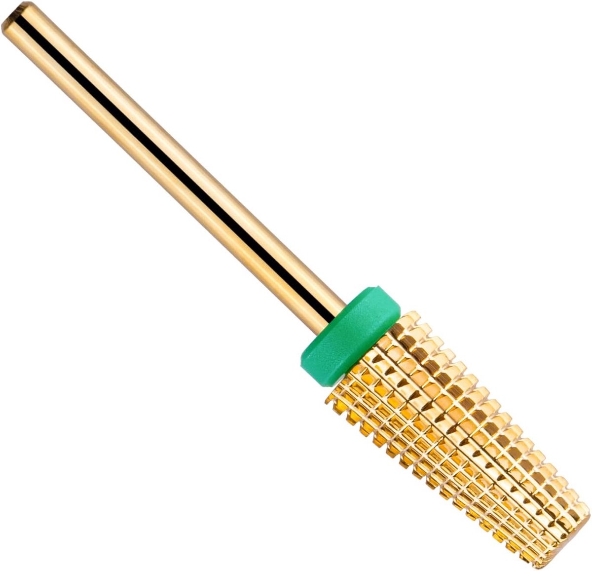 5-in-1 Carbide Nagelknipper voor Snelle Verwijdering van Acrylnagels en Harde Gel - Professionele 3/32 Inch Elektrische Nagelboor met Tungsten Stalen Bits, Perfect voor Manicure en Pedicure in de Salon (Grof, Goud)