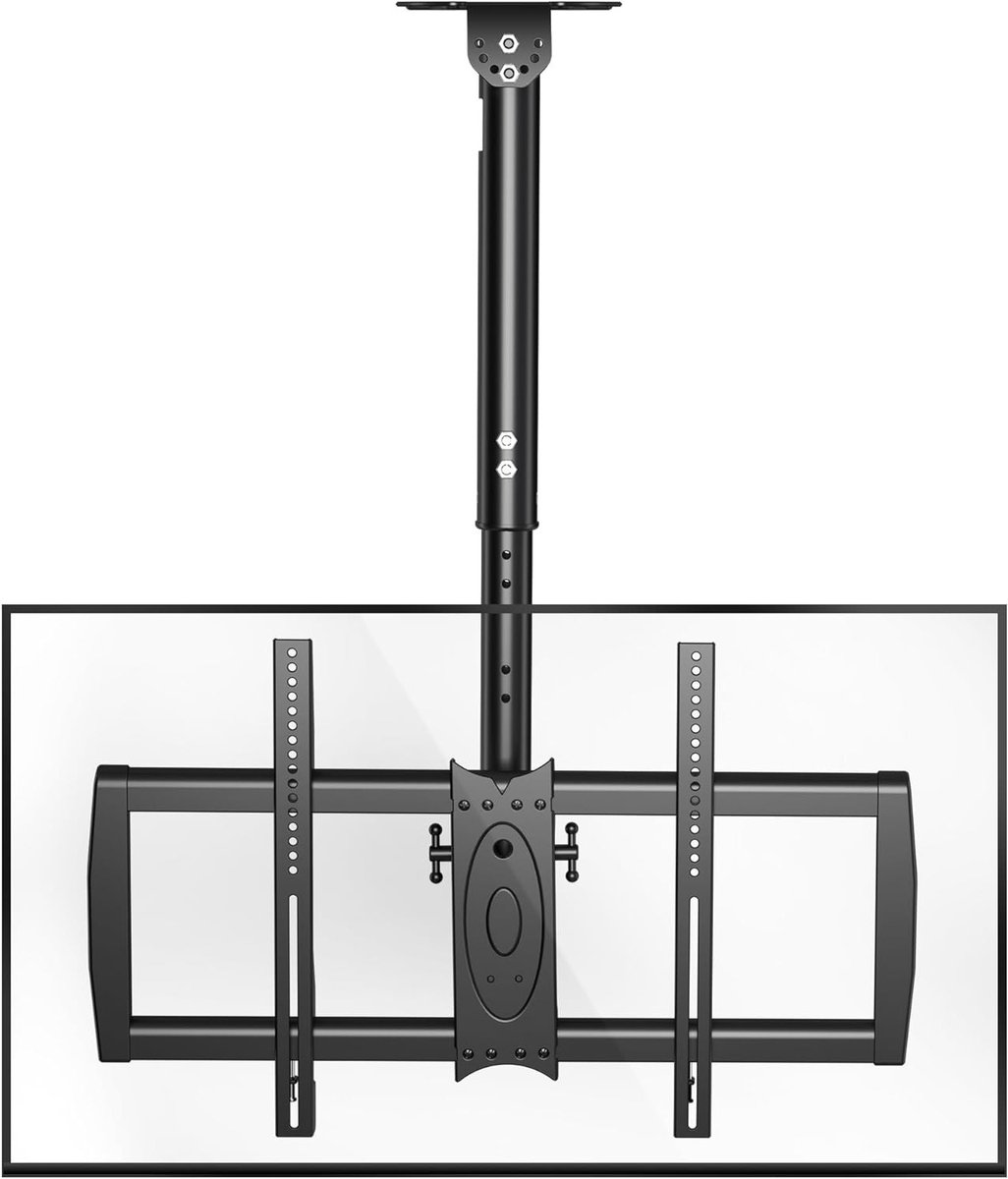 Verstelbare TV Beugel voor 37-75 Inch LCD LED Plasma Schermen met Max. VESA 600x400mm en 50kg Draagvermogen, Zwenk- en Kantelfunctie