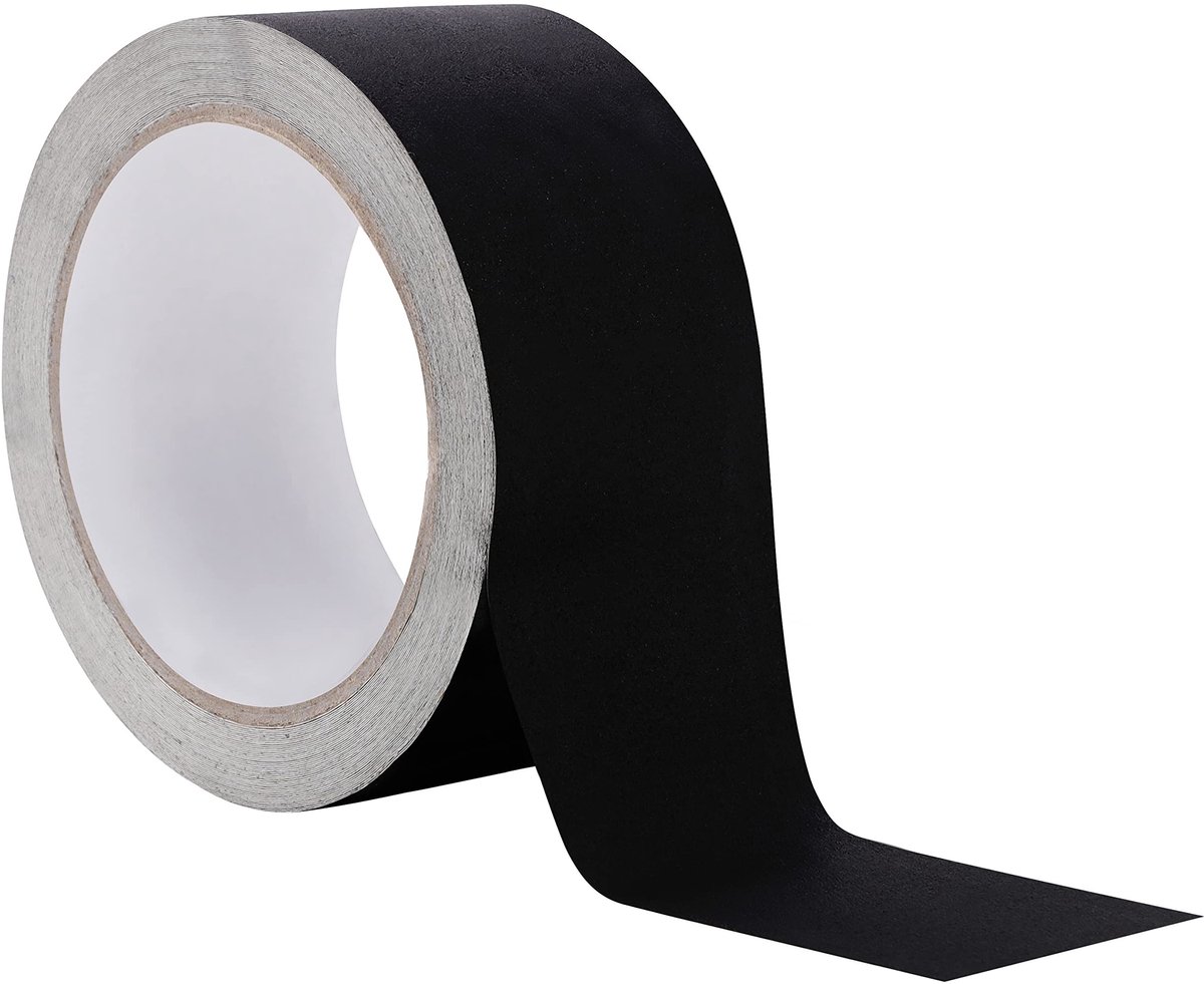 Dailygoods - Dailygoody - Boekbinding Reparatietape - Zwarte Zuurvrije Ducttape - 5 cm x 13,6 m - Ideaal voor Verzegelen en Inbinden van Boeken - Sterke en Duurzam...