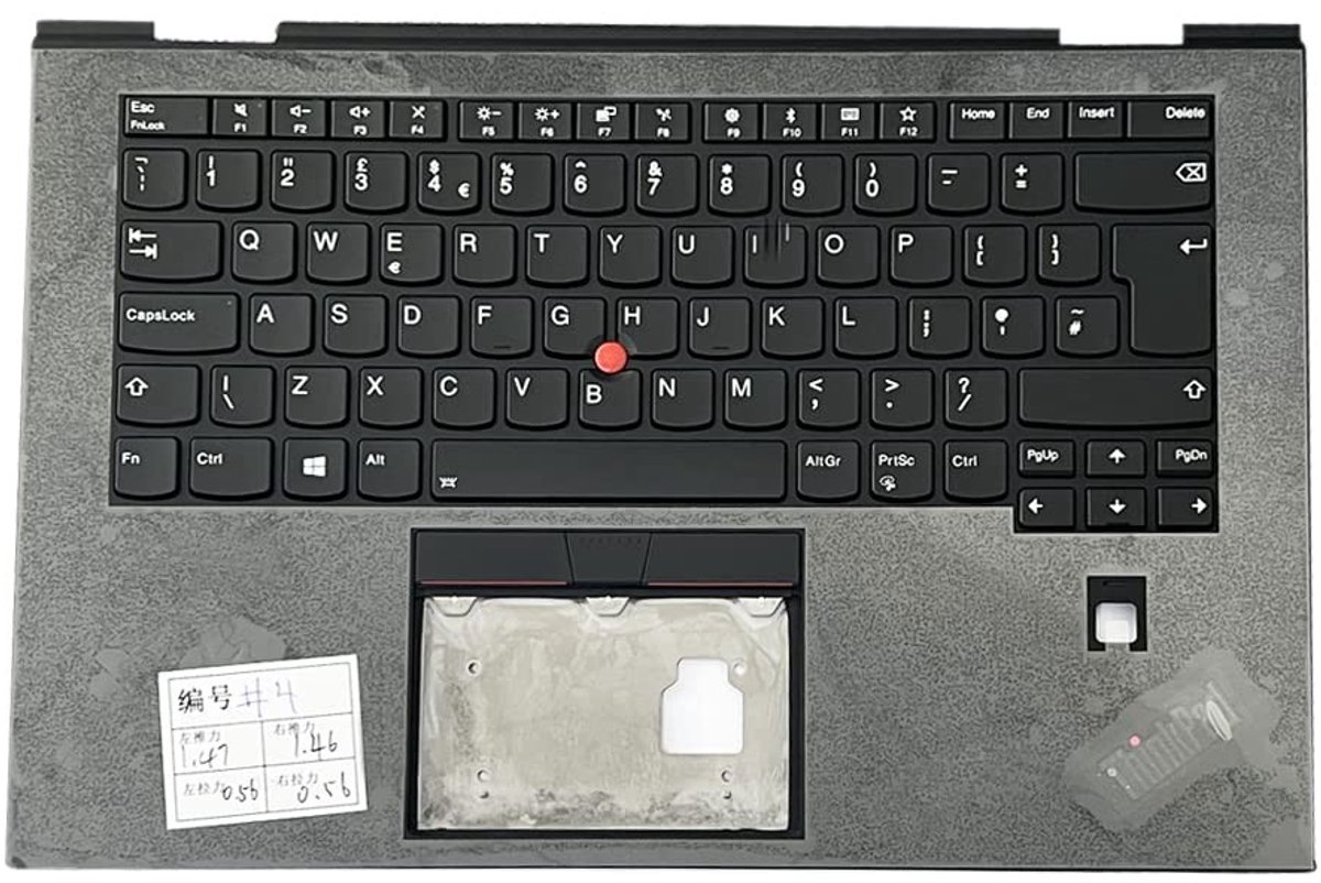 Dailygoods - Toetsenbord C Shell Polssteun voor Lenovo ThinkPad X1 Yoga