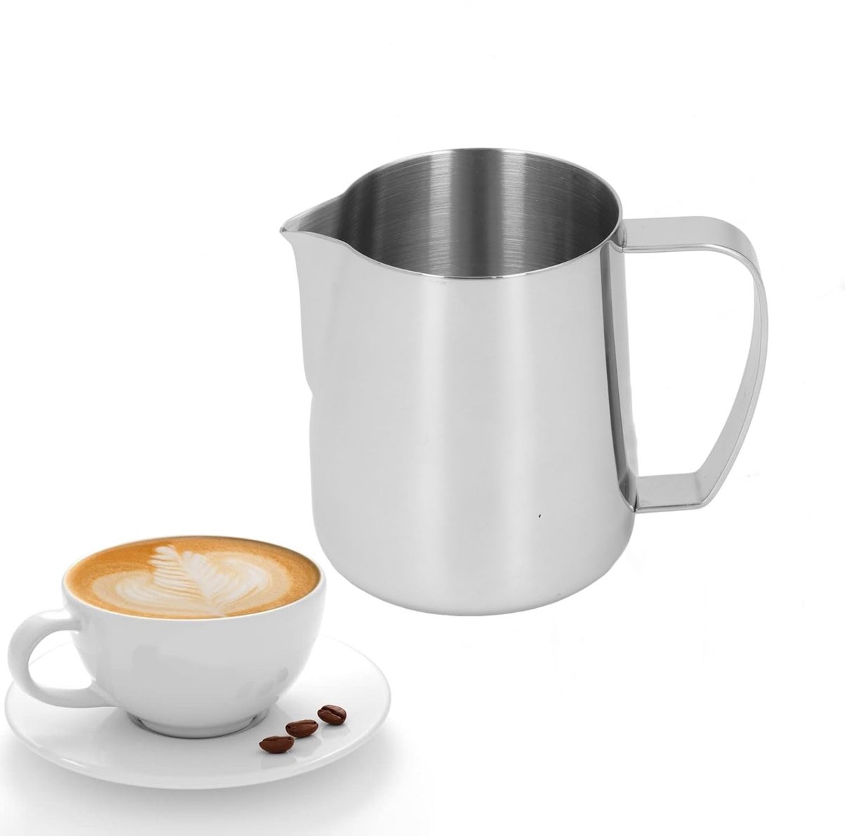 Dailygoods - Melkopschuimer van 450ml in Roestvrij Staal voor Koffie Liefhebbers