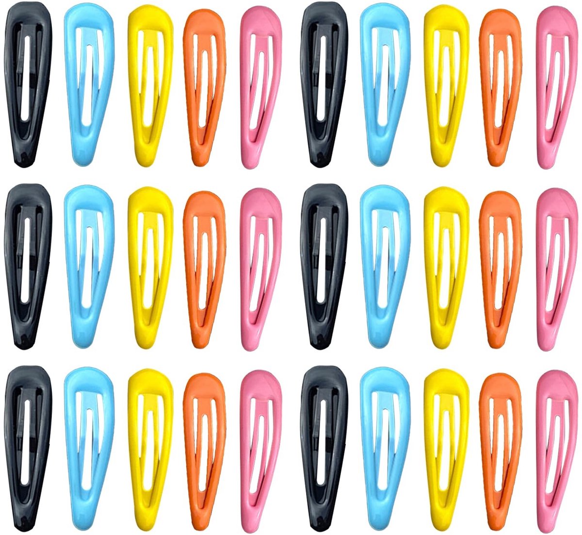 Dailygoods - Set van 30 Kleurrijke Haarclips voor Kinderen