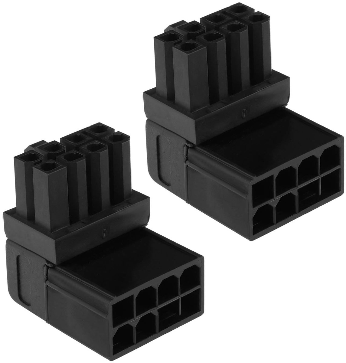 Dailygoods - 2 Stuks 8PIN GPU VGA PCIe 90 Graden Adapter voor Desktop
