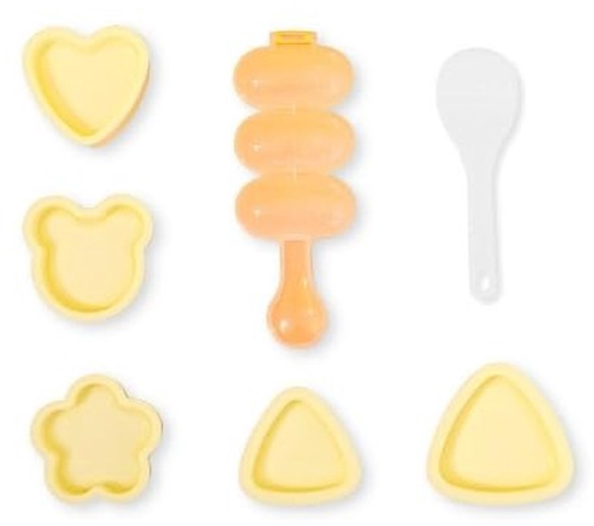 Dailygoods - 7-delige Sushi Mallen Set voor Rijstballen