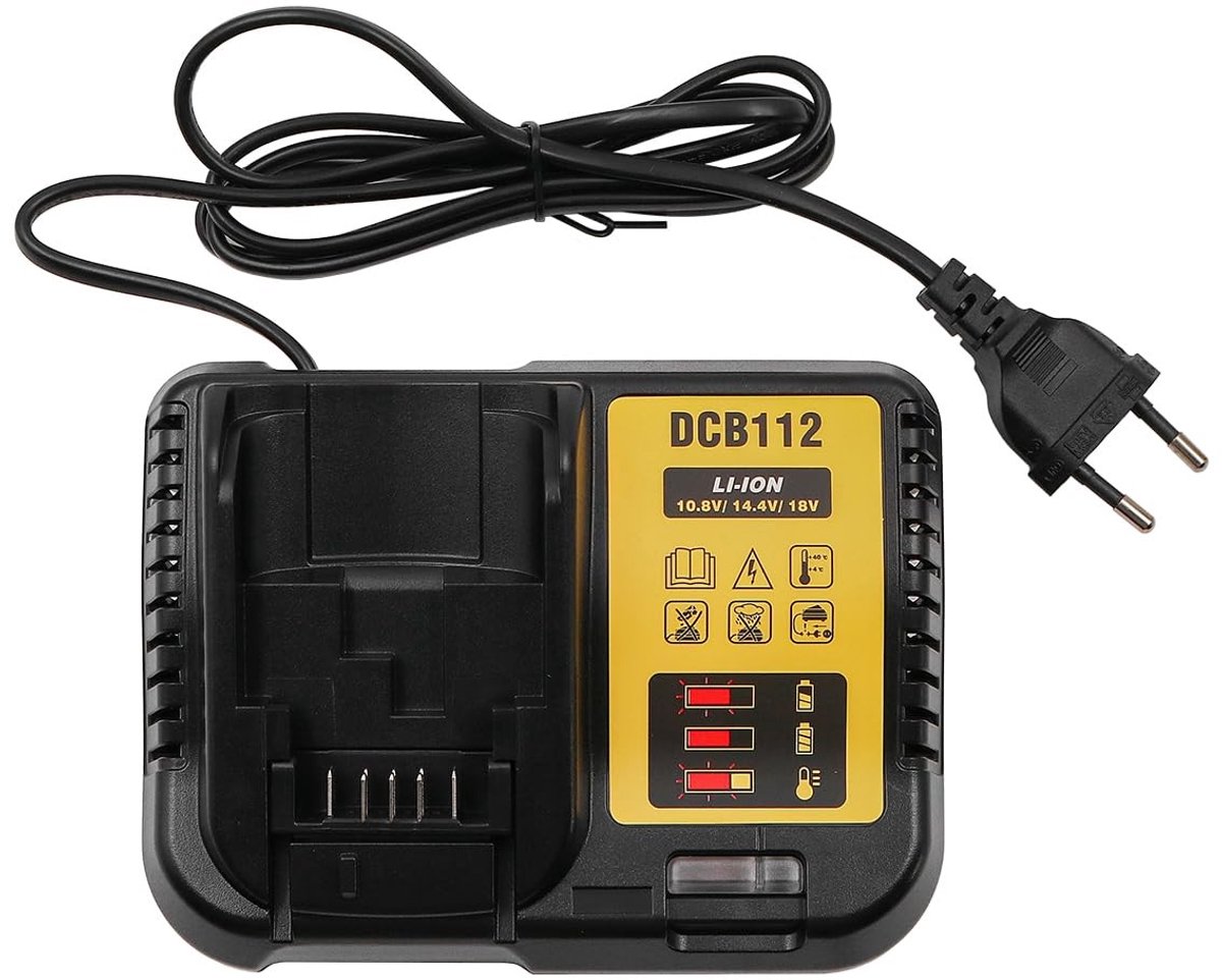 Dailygoods - Innovra - Vervangende Batterijlader voor 10,8-20V Lithiumbatterijen
