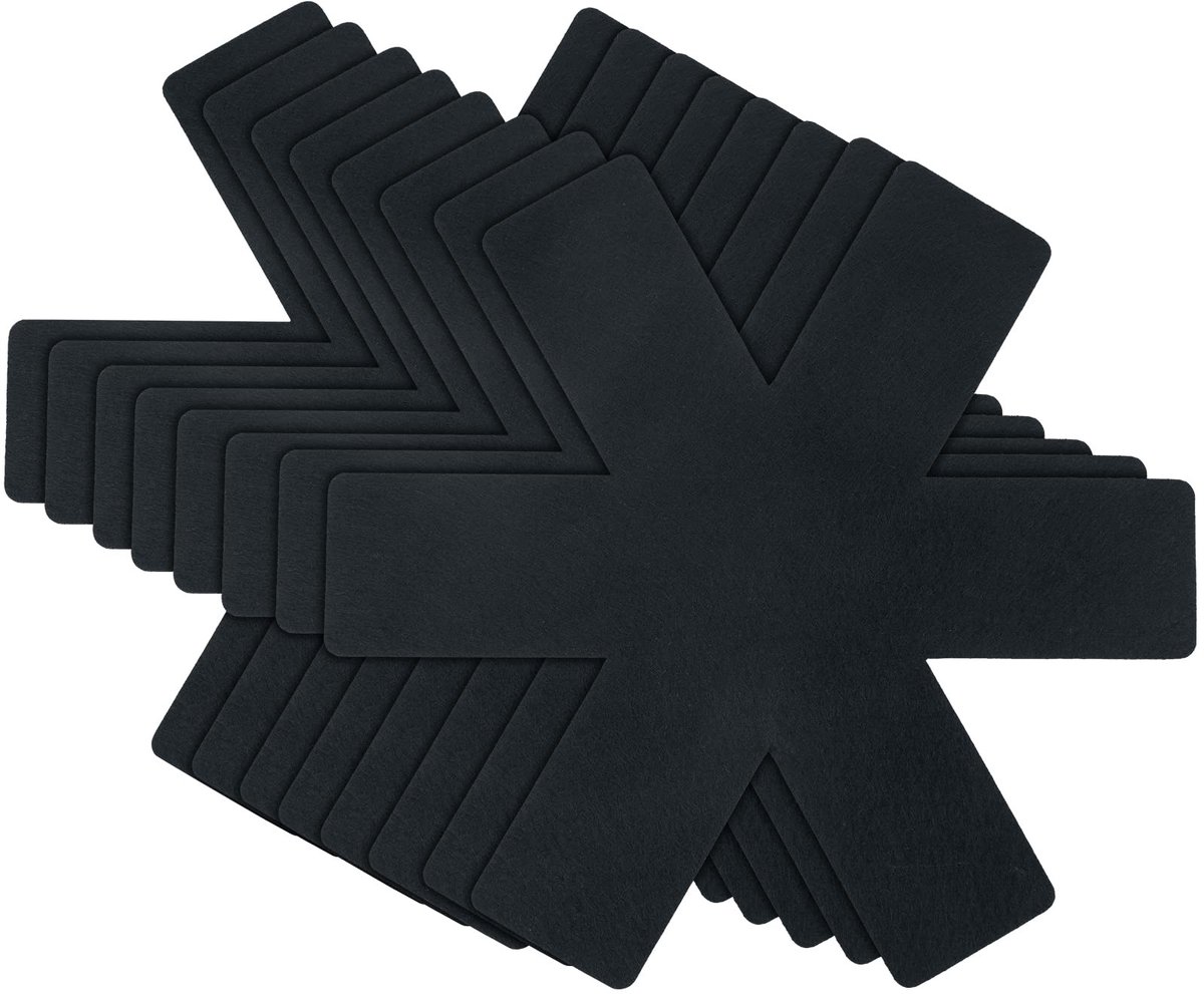 Dailygoods - Set van 8 Pannenbeschermers in 3 Maten voor Krassen Bescherming