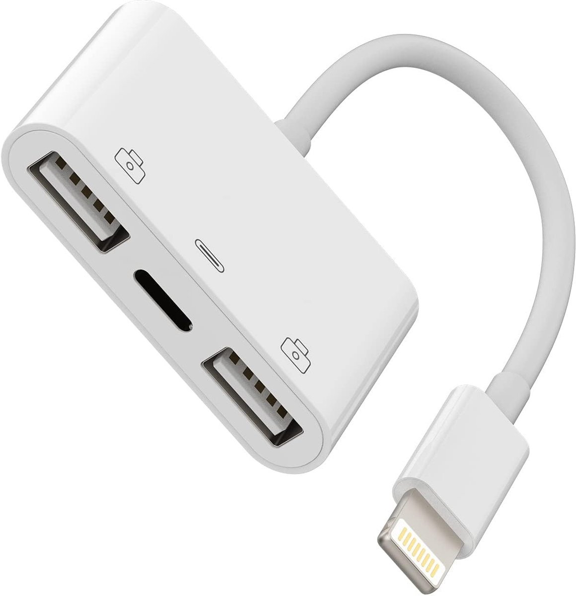 Dailygoods - Lightning naar USB Adapter voor iPhone en iPad (3-in-1)