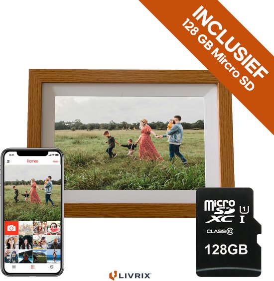 Digitale Fotolijst met WIFI en Frameo - Digitale - €89,95