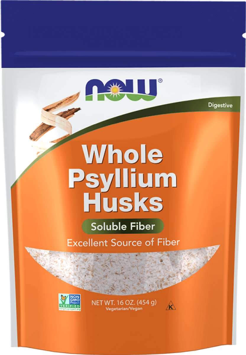 Now Foods Whole Psyllium Husks (454g) Unflavoured - Functionele voeding - Supervoeding