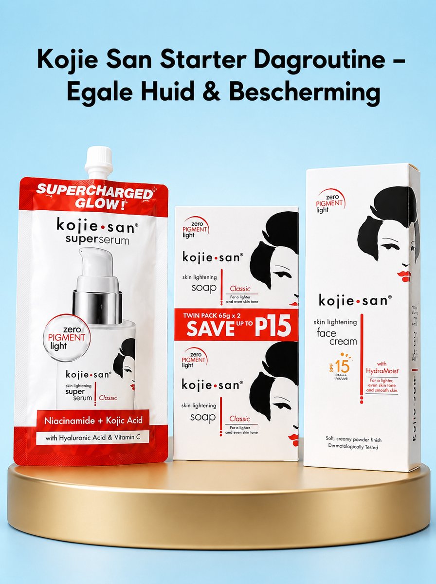 Kojie San Starter Dagroutine – Egale Huid & Bescherming