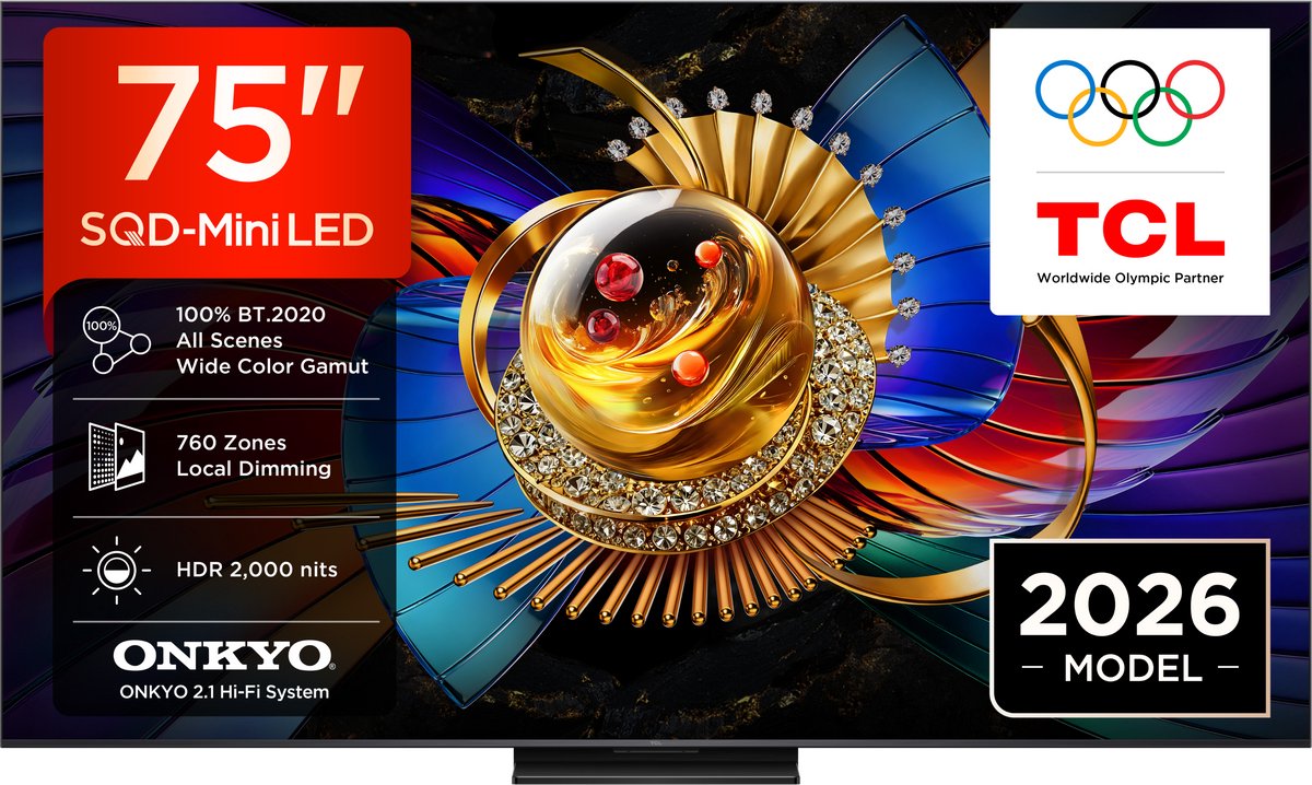 TCL 75Q7D Pro - 75 inch - 4K QD-MiniLED - 2026 - Smart TV