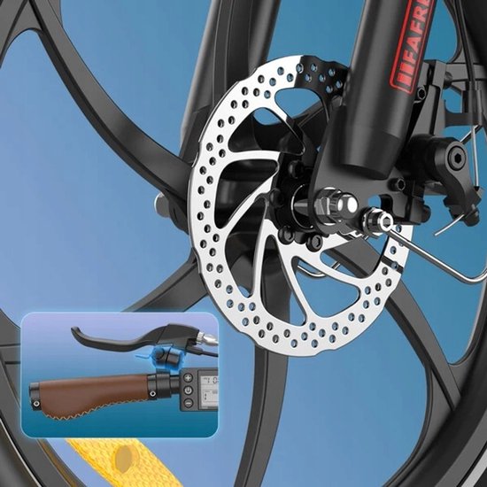 Fafrees F20+ Pro Opvouwbare Elektrische Fiets - 36V 25Ah Accu, 120km Bereik, 7-Speed Shimano, 20"x3.0" Banden - Blauw van FAFREES — afbeelding 4