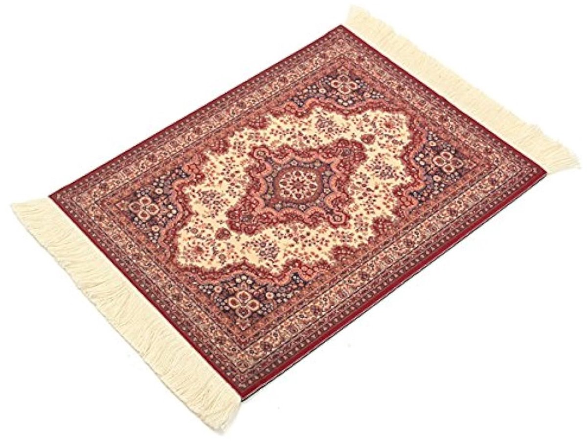Dailygoods - Creatieve Boheemse stijl Perzisch tapijt muismat - Zacht en nauwkeurig - 28 cm x 18 cm - Voor desktop en laptop - Retro design - Perfect