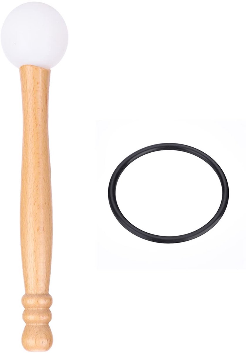Dailygoods - praktische kristallen klankschaal - meditatieve klankervaring - 21,8 cm - ontspanning en healing - ideaal voor yoga en meditatie - krista