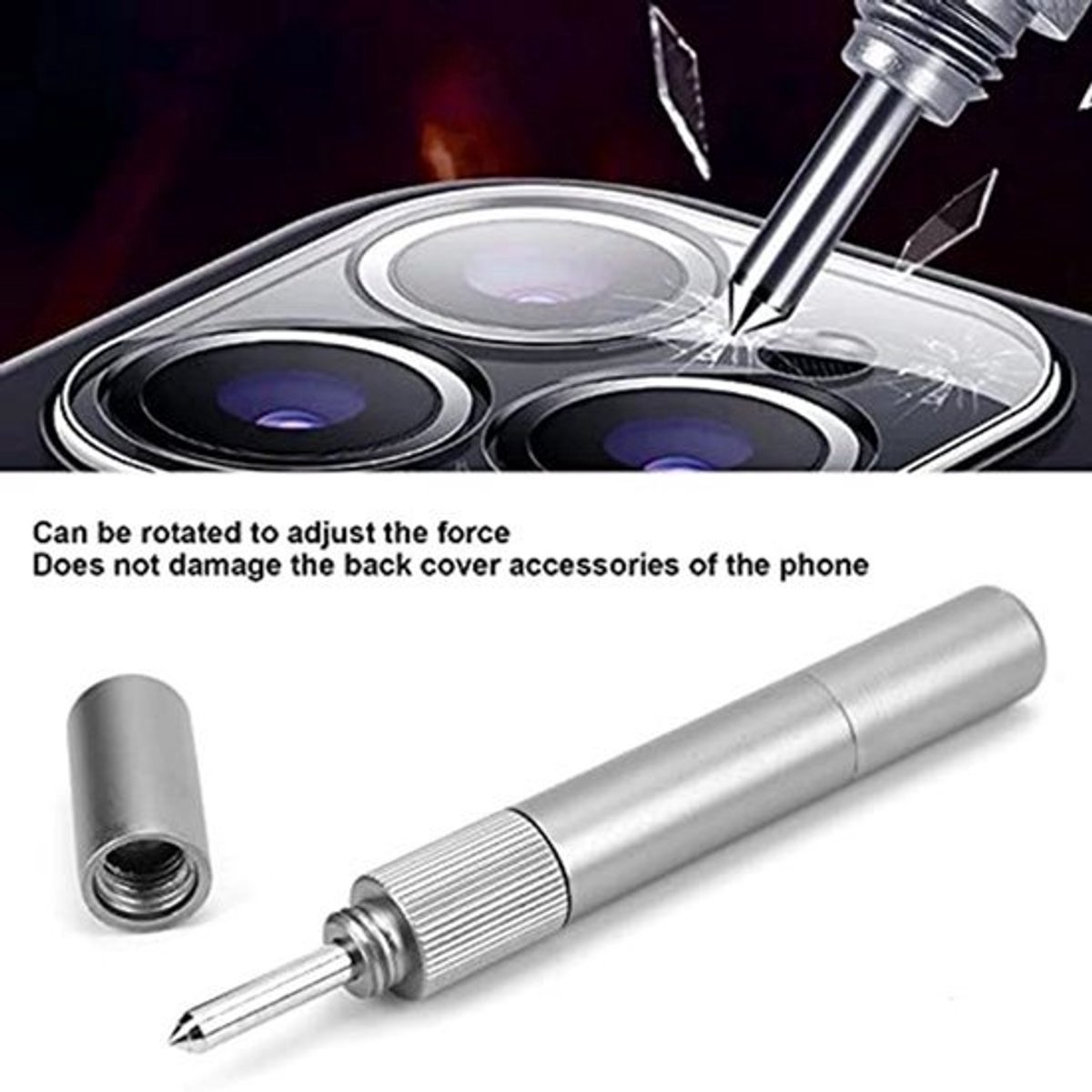 Achterste Glasbreker - Penvormig - Verstelbare Kracht - 14mm Diameter