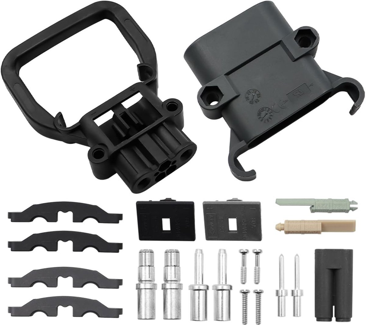 Dailygoods - Heftruck Power Connector - 80A batterij snelkoppeling - Eenvoudige bedrading - Connector voor elektrische apparaten - Geschikt voor heftr