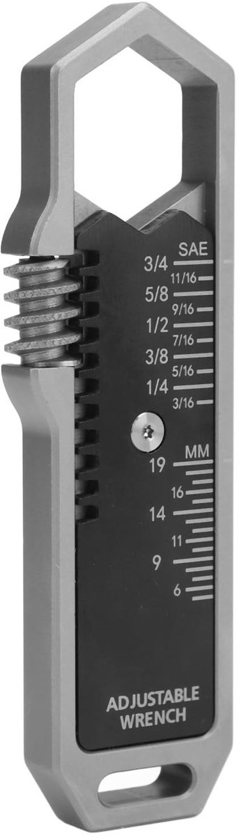 Smoakez - Verstelbare Moersleutel - Compacte RVS Sleutel voor Diverse Klussen - 5-19mm - Stevige constructie - Ideaal voor DIY projecten - Geschikt...