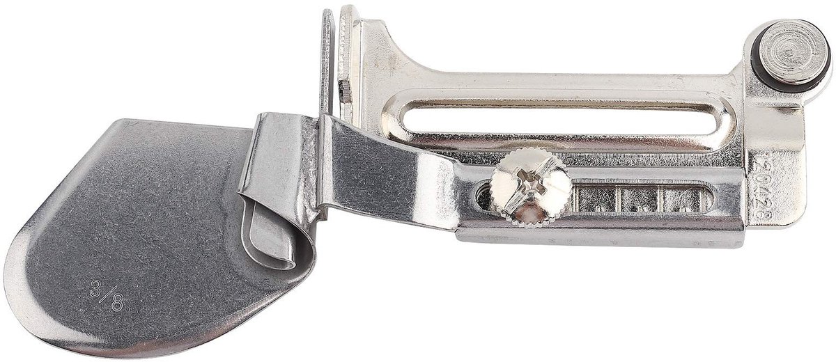 By shayne - Sewing Binder - Verstelbare Rolzoom Voet - Voor Thuis en Industriële Naaimachines - Zilver - Binding Attachment - Handig Accessoire voor .