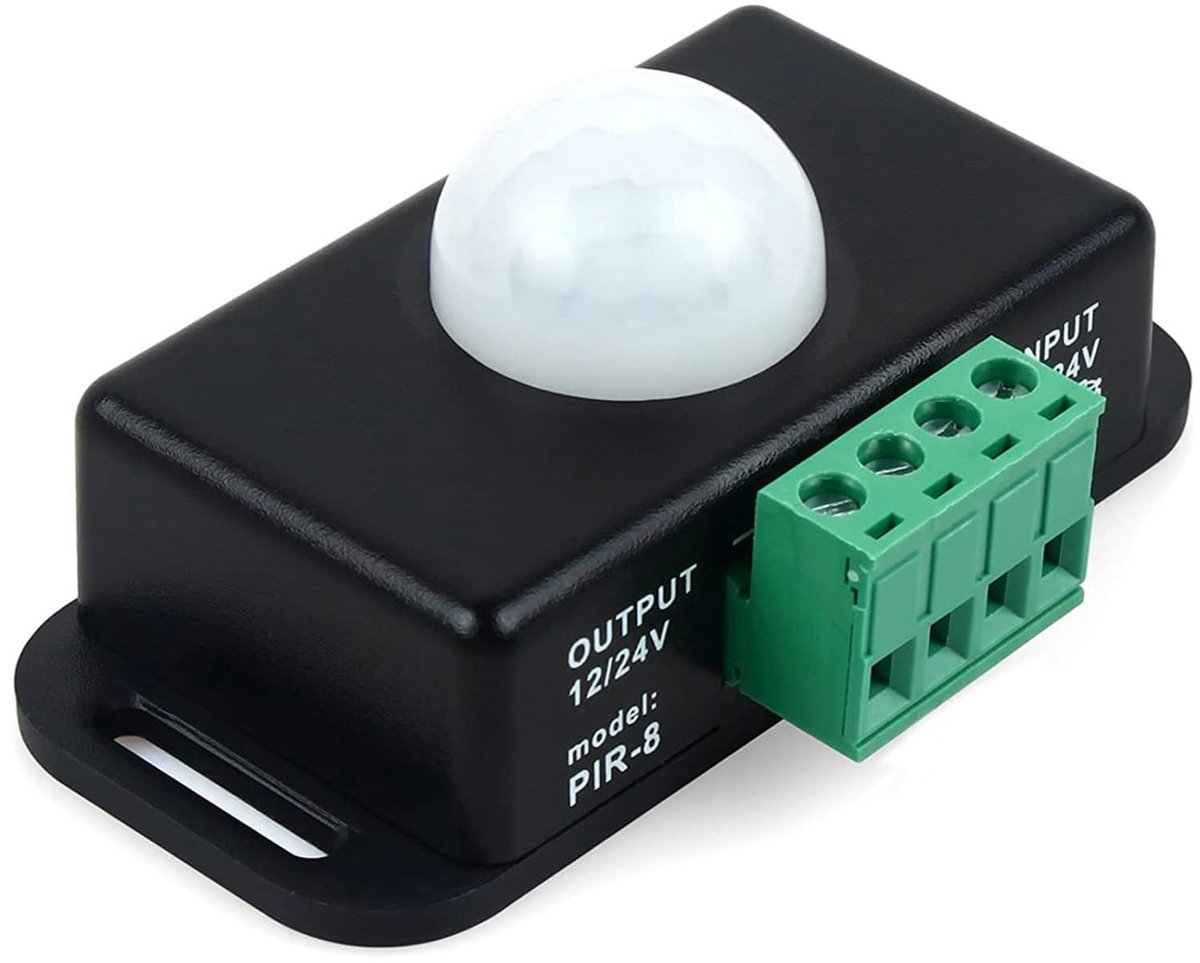 Smoakez - Bewegingssensor LED Strip Controller - Energiebesparing - 12V/24V - PIR Sensor - Geschikt voor verlichting - Energiebesparend - Gebruiksv...
