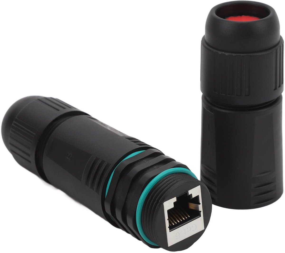 Vlemico - Kabelconnector - RJ45 Ethernet-adapter - IP68 Waterdicht - Vrouwelijke Connector - Cat5e LAN-kabelverlenging - Geschikt voor Slimme Produ...