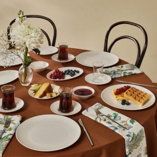 Karaca Artiste 20-Delige Ontbijtset - Wit - Serviesset voor 6 Personen - Modern & Elegant Design — afbeelding 2